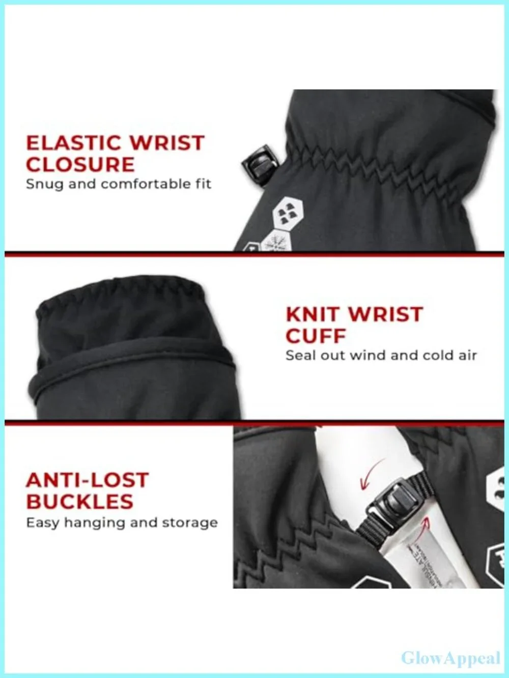 Waterproof Insulated Winter Gloves for Men & Women Touchscreen Cycling Skiing